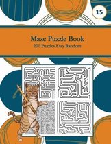Maze Puzzle Book, 200 Puzzles Easy Random, 15