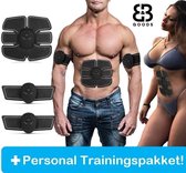 EMS BUIKSPIERTRAINER+ Batterijen-Elektrische buikspiertrainer–EMS trainer-Schokgolven-Vet verbrandend-Spierherstel