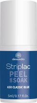 Alessandro Striplac Peel Or Soak 650 Classic Blue 5 Ml