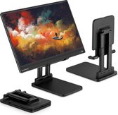 PEPPER JOBS Tablet Houder SSS-T6 | Monitor standaard 12-17 inch | Opvouwbaar Verstelbaar | Universeel