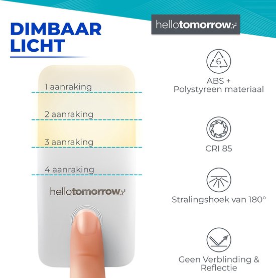 Easy Touch Serie - Nachtlampje Stopcontact - Nachtlampje Volwassenen en Kinderen van Easy Solutions — afbeelding 5