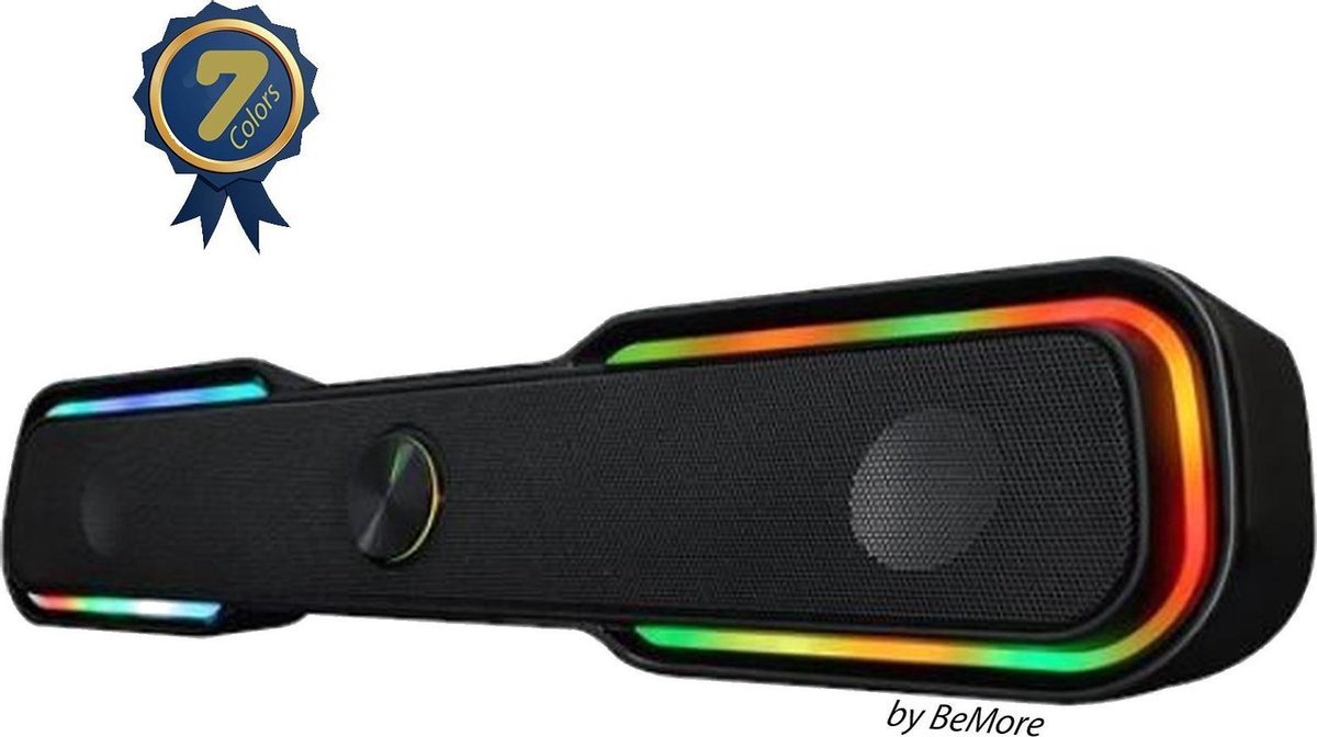 Battletron LED Bluetooth Gaming Soundbar - game sound bar - ledlight  kleurveranderend... | bol.com