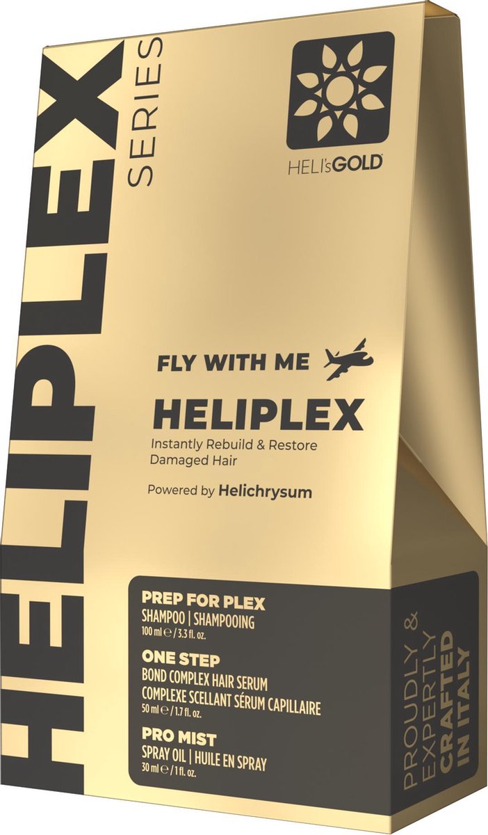Heli's gold Heliplex Series Fly with me kit voor beschadigd haar