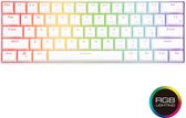 RK61 - RK61 Keyboard - Qwerty - RGB Mechanische Gaming Toetsenbord - Bluetooth - USB-C - Witte Kleur - Brown Switch