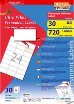 Decadry Etiketten / Labels 70.0 x 36.0mm