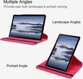 Apple iPad 10.2 (2019) hoes - Draaibare Tablet hoes met Standaard - Touch Pen + Screen Protector - Draaihoes - Rood