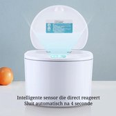 EverydayGoods sensor afvalbakje aanrecht - gft bakje - tafelvuilbakje - compostemmer -  mini prullenbak - wit - 3L - incl batterijen