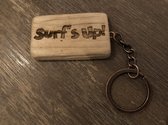 SLEUTELHANGER | "SURF'S UP" | DRIJFHOUT | +/-5CM