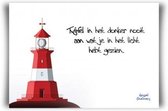 Minikaart twijfel in het donker nooit - Bijbel - Christelijk - Majestic Ally - 6 stuks