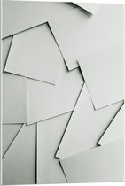 Acrylglas - Witte A4tjes - 60x90cm Foto op Acrylglas (Met Ophangsysteem)