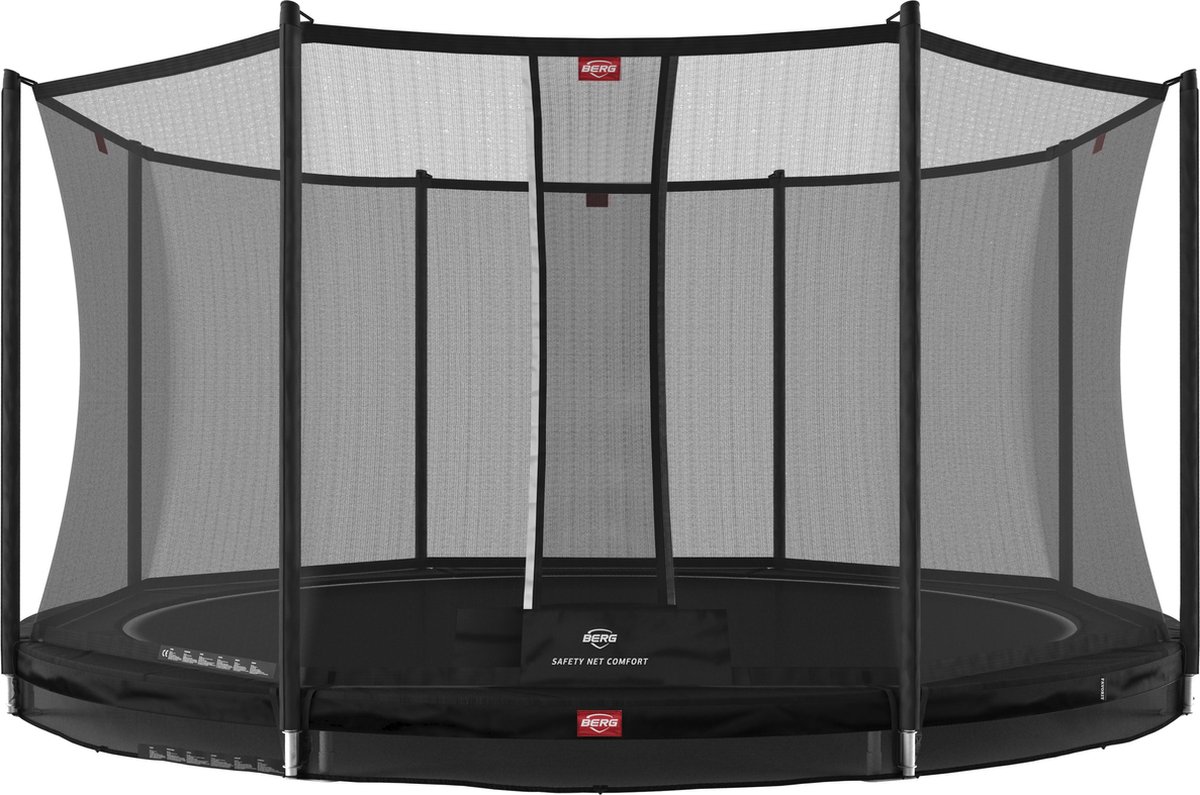 BERG Favorit Trampoline InGround 430 cm Zwart + Safety Net Comfort | bol.com