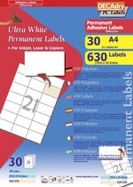 DECAdry Etiketten / Labels 70 x 42,4 mm