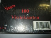 Verona 100 stuks Visitekaarten 85x130cm blanco wit
