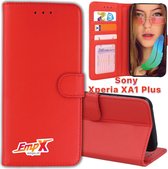 EmpX Telefoonhoesje - Book Case - Geschikt Voor Sony Xperia XA1 Plus - Rood