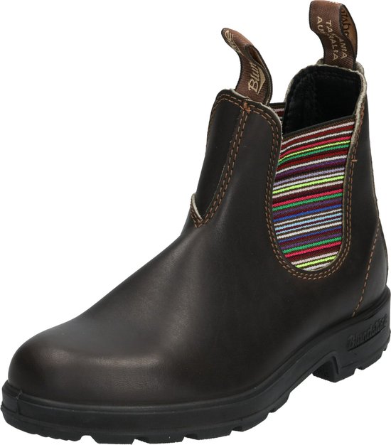 Blundstone Stiefel Boots #1409 Elastic (500 Series) Stout Brown/Stripes-3UK