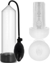 Penispomp Penisvergroter Sleeve Penisring Sextoys voor Mannen - RX3 - Transparant - Pump Addicted®