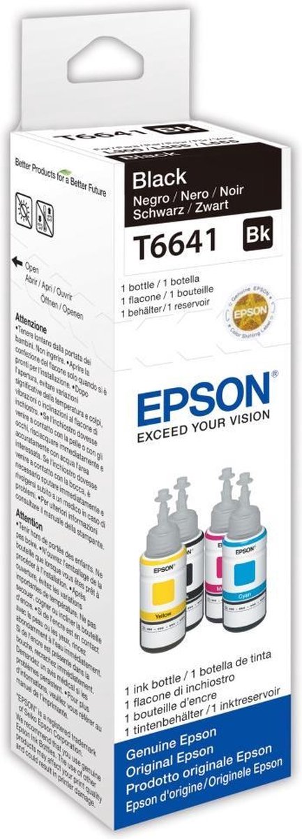 Epson T6641 EcoTank Black ink bottle