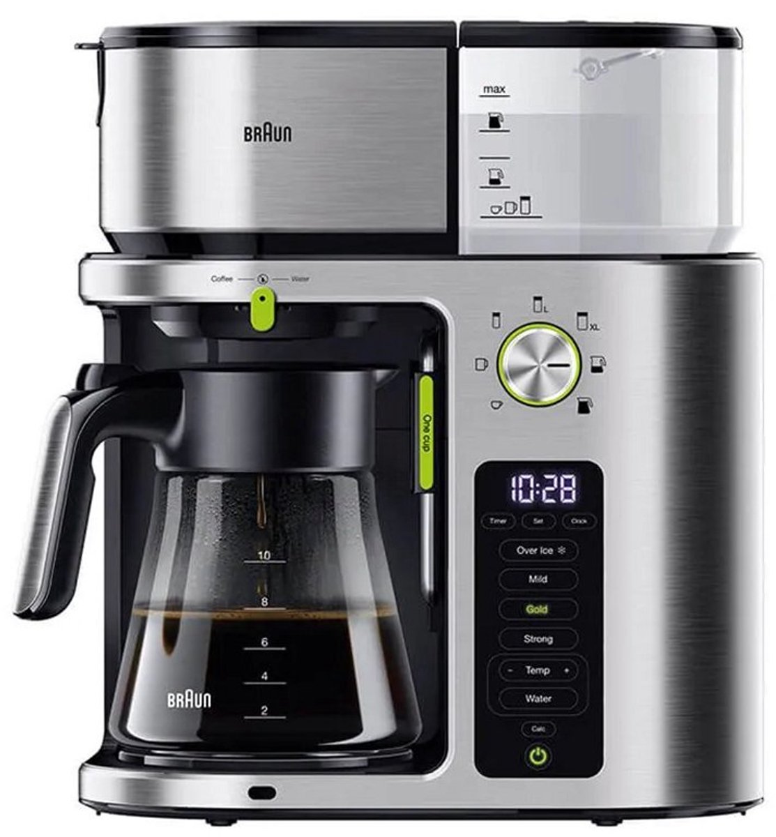 Braun KF9170SI MultiServe - Koffiezetapparaat - Zilver