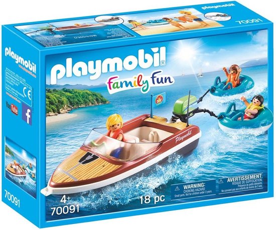 Playmobil FamilyFun Bateau Avec Bouées Et Vacanciers | bol