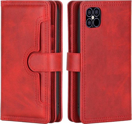 Portemonnee hoesje - Bookcase iPhone 12 / iPhone 12 Pro - Rood