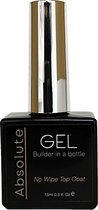 Gellex - Absolute Builder Gel in a bottle - No Wipe Top Coat 15ml - Gel Nagels- Gellak - Biab nagels