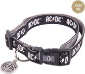 Honden Halsband - AC/DC - XXS/XS (Lengte 18-30cm - Breedte 1.5cm)