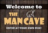Wandbord - Welcome To The Man Cave