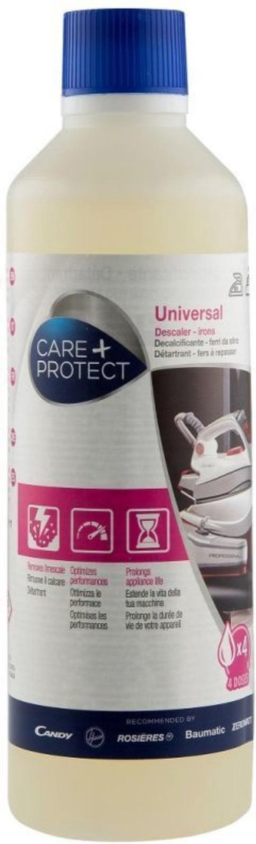 CARE + PROTECT ontkalker voor stoomstrijkijzer - 500ml - universeel strijkijzer ontkalken - nr. CDL9601/1