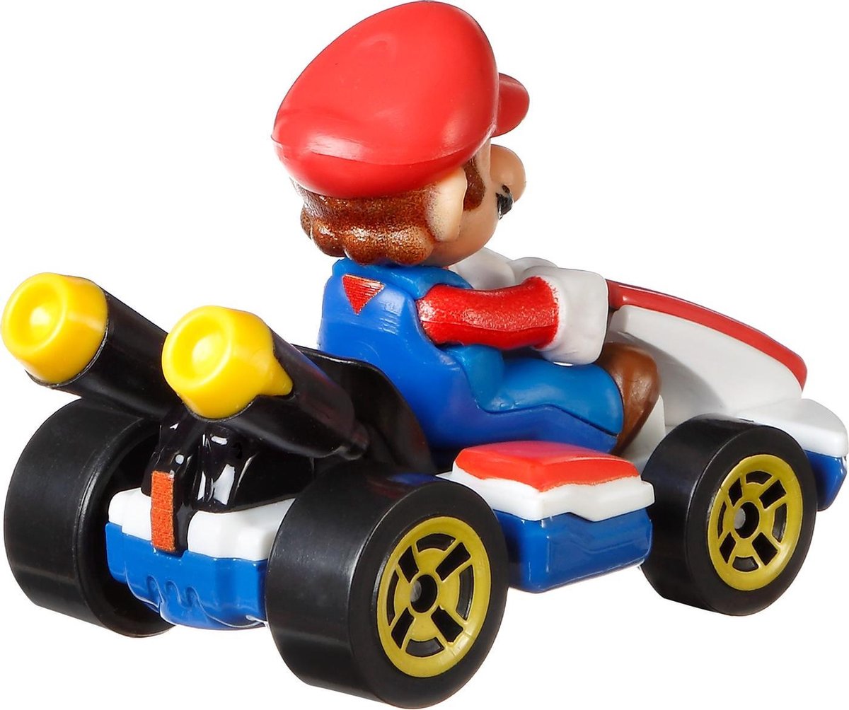 Hot Wheels Mario Kart Replica Diecast Mario, Standard Kart — afbeelding 5