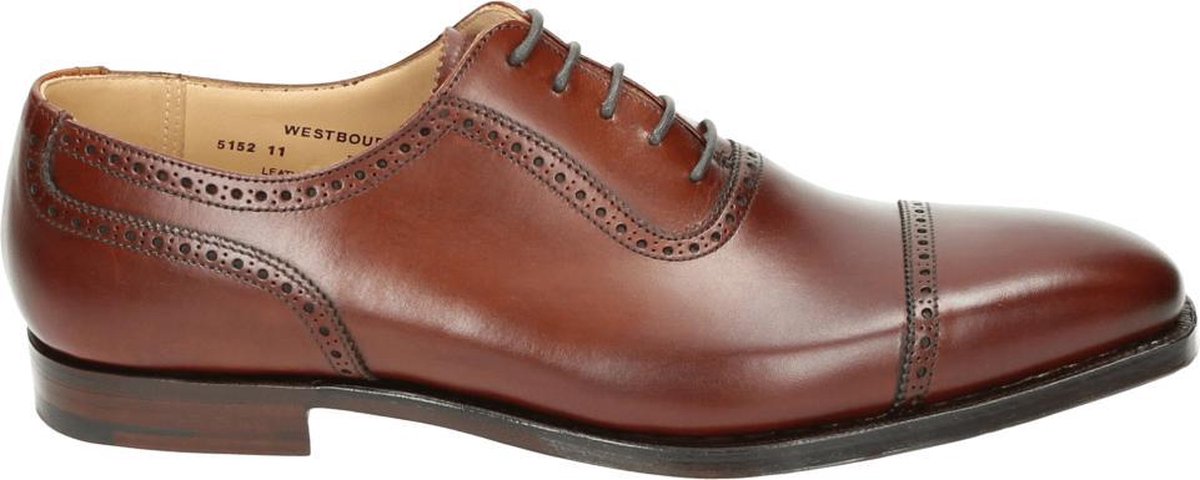 Crockett & Jones Hommes Chaussures à lacets Couleur: Cognac Taille: 41 |  bol.