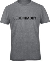 T-shirt man L  - LegenDADDY Ashgrey