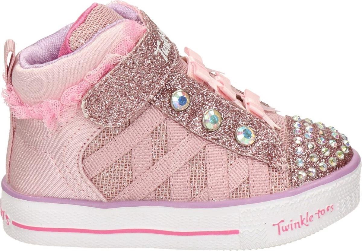 Skechers Twinkle Toes meisjes sneaker - Roze - Maat 21 | bol.com