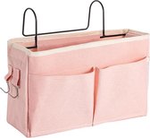 Armleuning Organizer - Afstandsbediening Houder - Opbergzak bed - Desk Organizer - Bureau Organizer - Bank Organizer - Bedside Pocket - Opbergzak - Bedzak - Bed Organizer - Roze