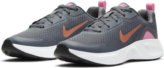 Nike Sneakers - Maat 38 - Unisex - grijs/roze/oranje | bol.com