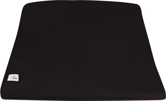 Ecoyogi - Zabuton - Meditatie mat vierkant - 85 x 70 x 7 cm – Zwart – Eco katoen - Wasbare hoes