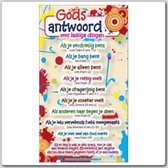Kaart kind Gods antwoord voor lastige - Bijbel - Christelijk - Majestic Ally - 6 stuks