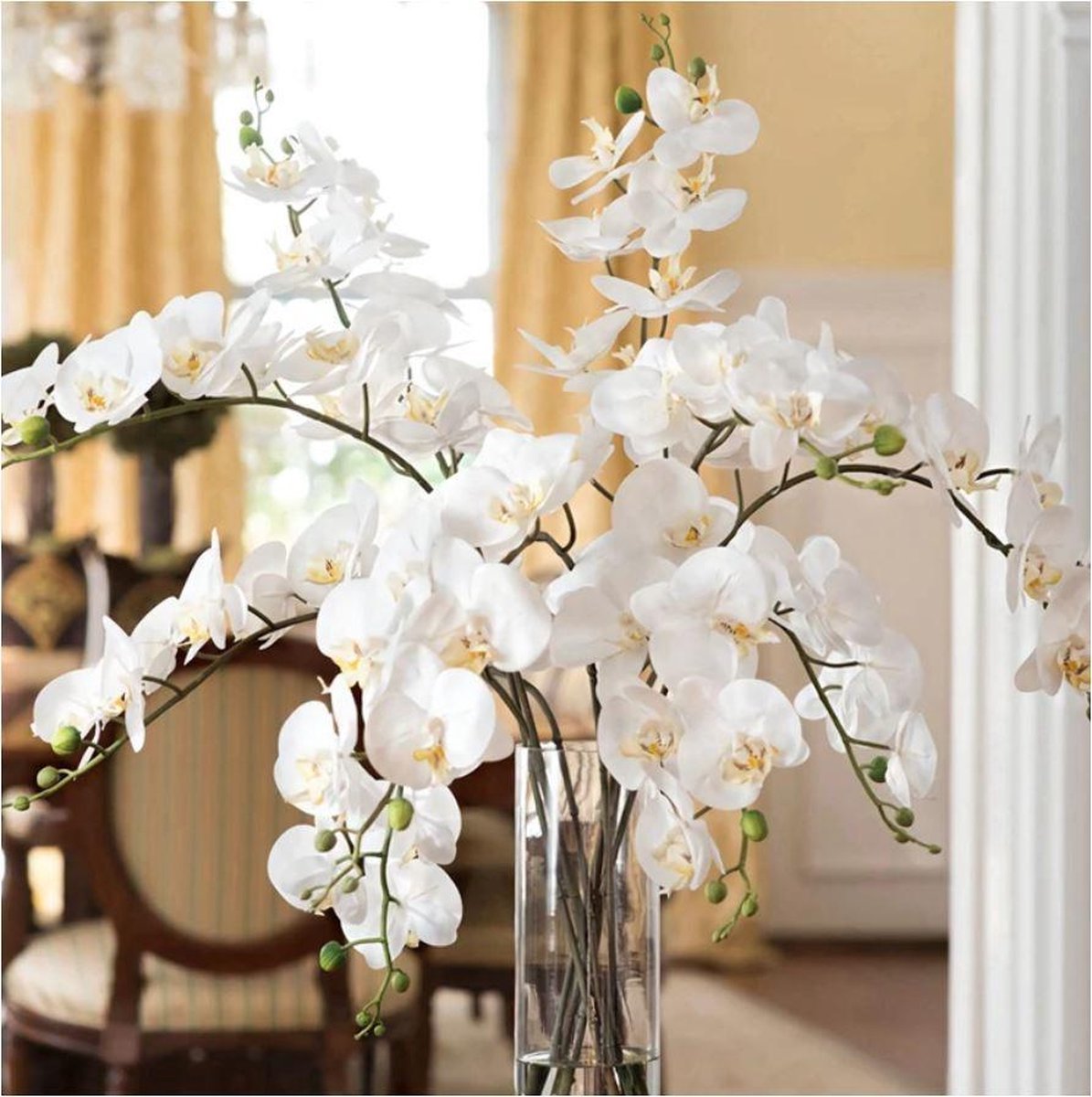 3 morceaux de fleurs d'orchidées artificielles 67 cm | bol.com