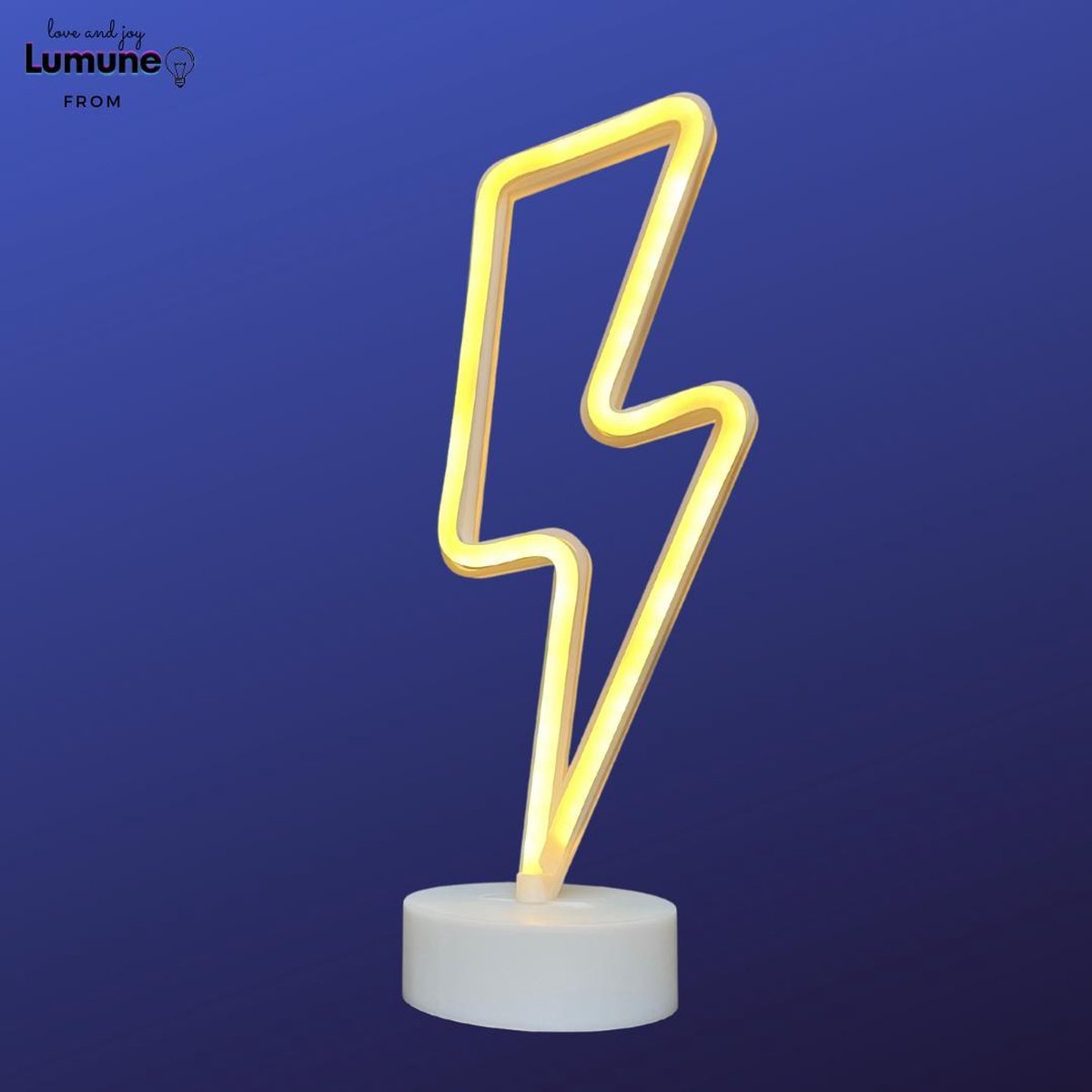 Lumuneo Neon Bliksem LED lamp nachtlamp bureaulamp