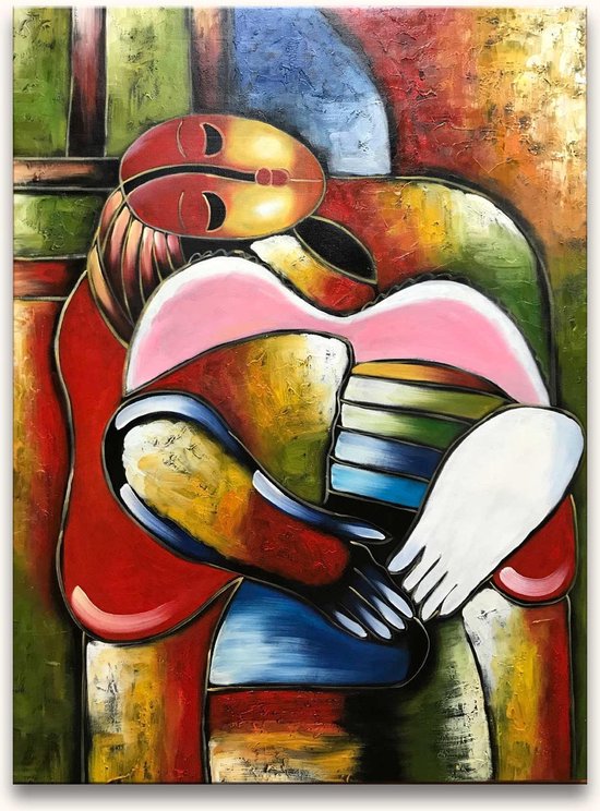 Handgeschilderd schilderij Olieverf op Canvas - Pablo Picasso – De Droom van Pascalle