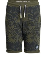 WE Fashion Jongens joggingshort met bladerendessin