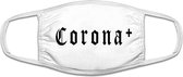 Corona mondkapje | grappig | bier | virus | vaccinatie | gezichtsmasker | bescherming | bedrukt | logo | Wit mondmasker van katoen, uitwasbaar & herbruikbaar. Geschikt voor OV
