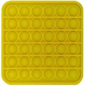 POP IT - Fidget Pop it Toy - Vierkant - Geel