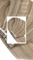 Tape Extensions Tape In Hair Extensions 45cm 50gram Sand blond Mix