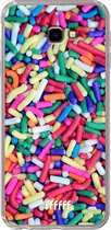 6F hoesje - geschikt voor Samsung Galaxy J4 Plus -  Transparant TPU Case - Sprinkles #ffffff