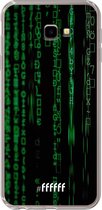 6F hoesje - geschikt voor Samsung Galaxy J4 Plus -  Transparant TPU Case - Hacking The Matrix #ffffff