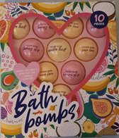 Badbruisballen Set 10 stuks - Gezellig - Bruisballen - Bruisballen voor in Bad - Aroma Badbommen  - giftset - mooi