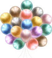 40 stuks Mix Luxe Chrome Metallic Ballonnen  (Gemenged Kleuren) MagieQ Feest|Party|Kinderfeesje|Decoratie|versiering|Kerst|oud en nieuw versiering 2023