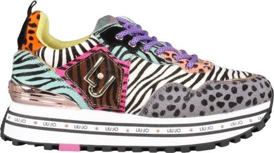 Liu Jo Maxi Wonder 1 Dames Sneakers - Mix Print - Maat 37 | bol.com