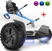 Evercross Challenger Hoverboard 8.5 Inch | 700W | Bluetooth Speaker | Zwart + Hoverkart Blauw