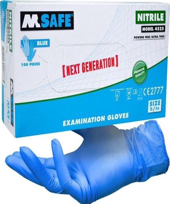 Wegwerp Handschoen Nitril Ongepoederd Kleur Wit Maat Medium – 100